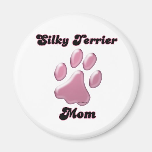 Silky Terrier Mama Rosa Pawprint - Magnet (Vorne)