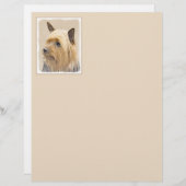 Silky Terrier Painting - Niedliche Original Dog Ar (Vorne/Hinten)