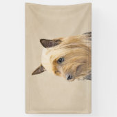 Silky Terrier Painting - Niedliche Original Dog Ar Banner (Vertikal)