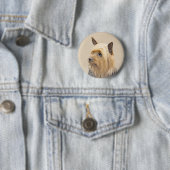 Silky Terrier Painting - Niedliche Original Dog Ar Button (Beispiel)