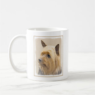 Silky Terrier Painting - Niedliche Original Dog Ar Kaffeetasse