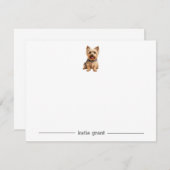 Silky Terrier Personalisierte Mitteilungskarten (Vorne/Hinten)