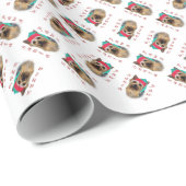 Silky Terrier Santa Paws Geschenkpapier (Rolleneckpunkt)