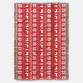 Silky Terrier Silhouetten Weihnachtsmuster Niedlic Decke (Vorderseite Vertikal)