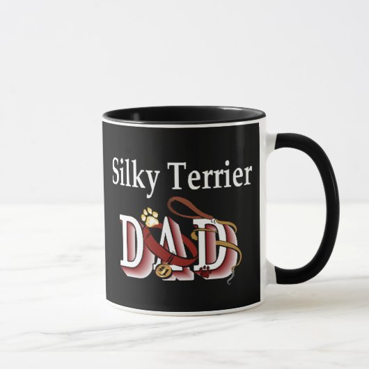 Silky Terrier Vater Tasse (Rechts)