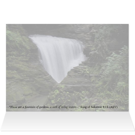 Silky Wasserfall haben gesegnete Ostern (Innenansicht Horizontal (Oben))