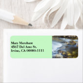 Silky Water 4 Green Address Label (Insitu)