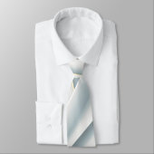 Silky White and Gold Elegant Classic Men’s Necktie Krawatte (Gebunden)