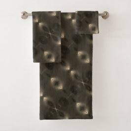 Silky Wiederholung des ovalen "unendlichen Symbols Badhandtuch Set