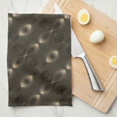 Silky Wiederholung des ovalen "unendlichen Symbols Geschirrtuch (Viertel Falte)