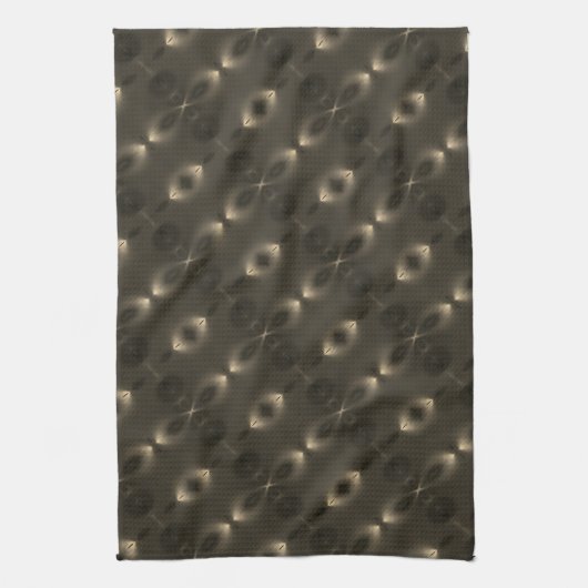 Silky Wiederholung des ovalen "unendlichen Symbols Geschirrtuch (Vertikal)