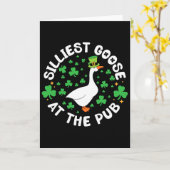 Silliest Goose At The Pub Funny Shamrock St Patric Karte (Gelbe Blume)