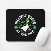 Silliest Goose At The Pub Funny Shamrock St Patric Mousepad (Mit Mouse)