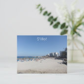S'illot Beach Postkarte (Stehend Vorderseite)
