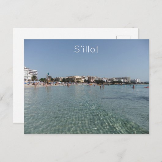 S'illot, Mallorca Postkarte (Vorne/Hinten)