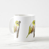 Sillvereye tauhou Neuseeländischer Vogel Kaffeetasse (Vorderseite Links)