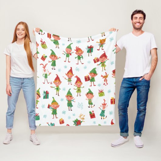 Silly AI Elves Fleecedecke (Beispiel)