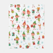 Silly AI Elves Fleecedecke (Vorderseite)