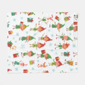 Silly AI Elves Fleecedecke (Vorderseite (Horizontal))