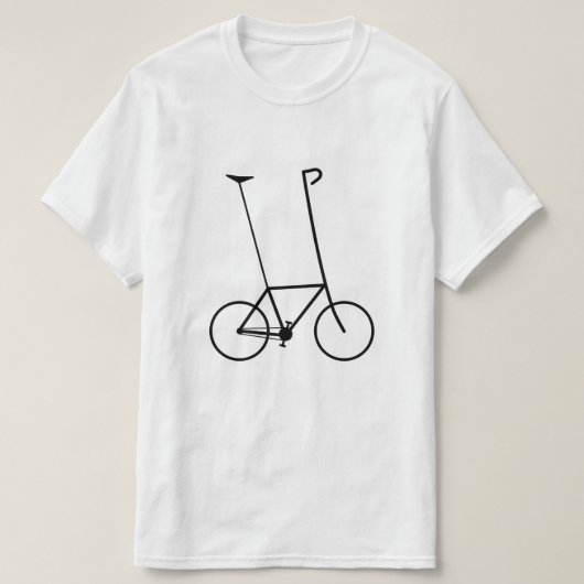 Silly Bicycle Silhouette: High Seat & Handlebars T-Shirt (Design vorne)