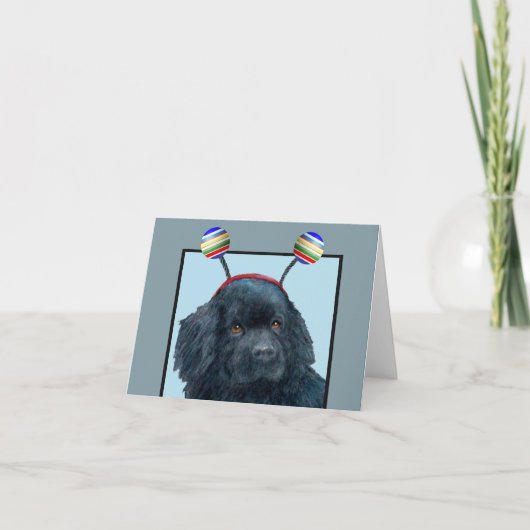 Silly Black Dog Blank Card Karte (Vorderseite)