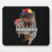 Silly Cat With Lollip Meme  Mousepad (Vorne)