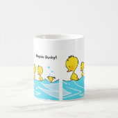 Silly Duckling Makes a Splash Kaffeetasse (Mittel)