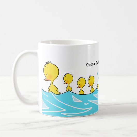 Silly Duckling Makes a Splash Kaffeetasse (Links)