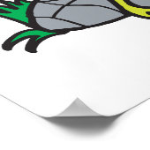 silly frog playing guitar poster (Ecke)