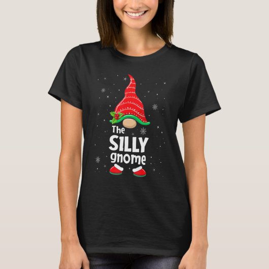 Silly Gnome Matching Family Group Christmas Party T-Shirt (Vorderseite)