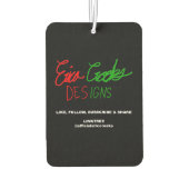 Silly goofy Santa Claus cartoon face Autolufterfrischer (Rückseite)