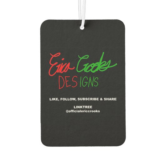 Silly goofy Santa Claus cartoon face Autolufterfrischer (Rückseite)