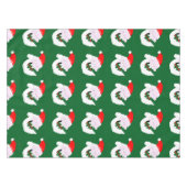 Silly goofy Santa Claus cartoon face Tischdecke (Vorderseite (Horizontal))