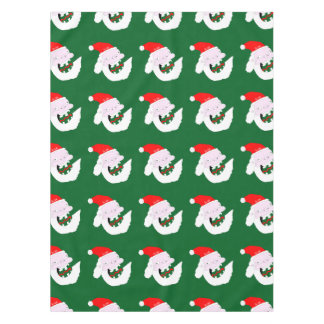 Silly goofy Santa Claus cartoon face Tischdecke