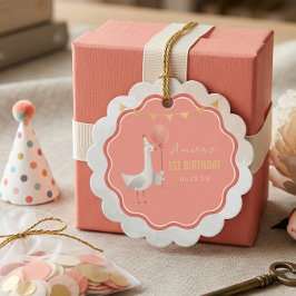 Silly Goose 1st Birthday Favor Tag Personalized Geschenkanhänger