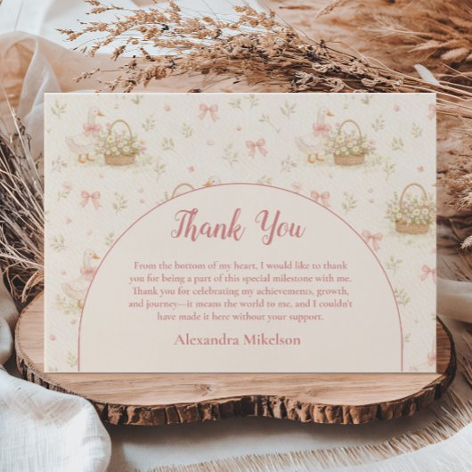 Silly Goose 1st Birthday Party Dankeskarte