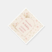 Silly Goose 1st Birthday Party Serviette (Ecke)