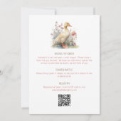 Silly Goose All in One QR Code Shower Invitation Einladung (Rückseite)