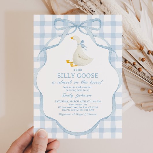 Silly Goose and Gosling Baby Shower Invitation Einladung