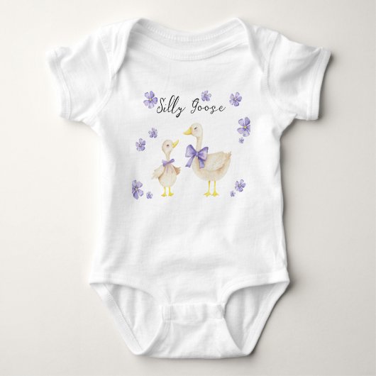Silly Goose Baby Shower Baby Strampler (Vorderseite)