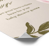 Silly Goose Baby Shower Custom Tabletop Sign Poster (Ecke)