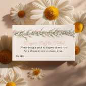 Silly Goose Baby Shower Diaper Raffle Begleitkarte