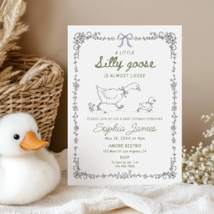 Silly Goose Baby Shower Einladung Whimsical
