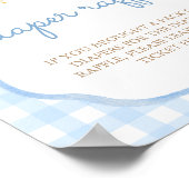 Silly Goose BabyShower | Windel-Raffle-Tischschild Poster (Ecke)