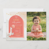 Silly Goose Birthday Photo Personalized invitation Save The Date (Vorderseite)