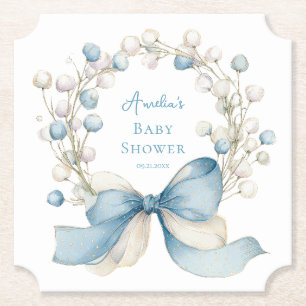 Silly Goose Blaue Wildblumen-Baby-Shower-Unterlage Untersetzer