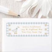 Silly Goose Blue Gingham Cottage Baby Shower  (Insitu)