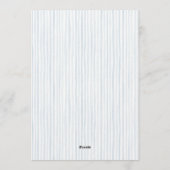 Silly Goose Boy Blue Baby Shower Einladung (Rückseite)