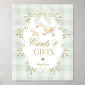 Silly Goose Cards and gifts Sage Gingham Poster (Vorne)