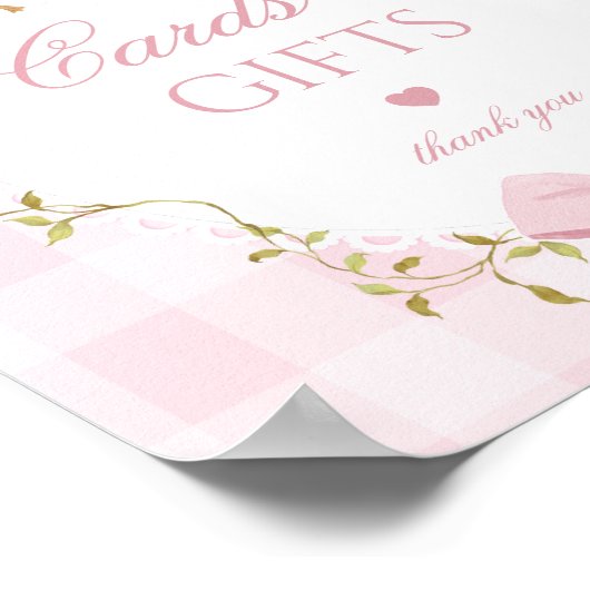 Silly Goose Cards and gifts Whimsical pink Poster (Ecke)